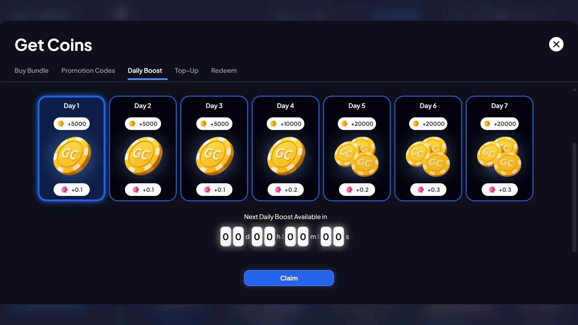 Chanced Casino Daily Login